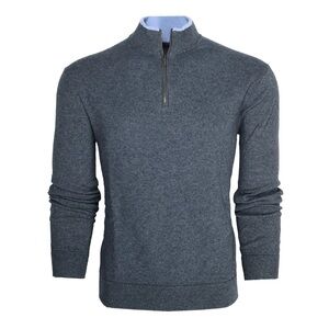 Greyson Clothiers Sebonack Wool Blend Quarter Zip Sweater XL